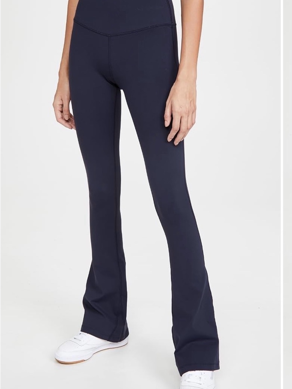 High-Rise Navy Flare Leggings for Women